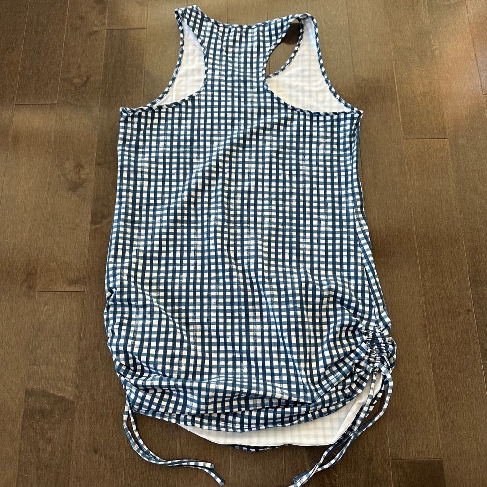 Southern Tide Womens Gingham Kinsley Performance Dress Preppy Coastal Active M - Picture 6 of 7